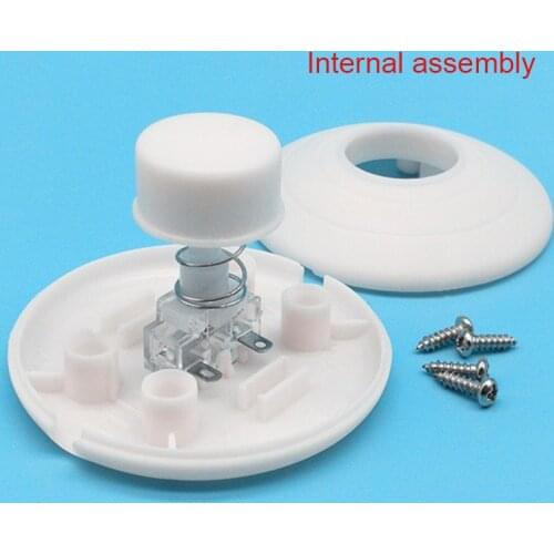Foot Switch Landing On/Off Halfway Round Reset Button Pedal Switch for LED Lamp xqmg Switch Covers Dust Household Merchandises