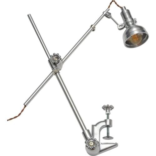 Industrial Vintage Retro Cast Aluminum Table Lamp Led E14 Iron Art Adjustable Desk Lights Home Decor Study Studio Bedside Cafe