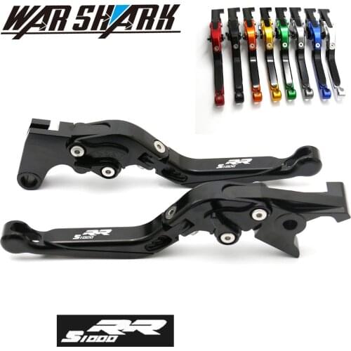 With LOGO CNC Motorcycle Adjustable Folding Brake Clutch Levers FOR BMW S1000RR S1000 RR 2010-2014 2013 2012