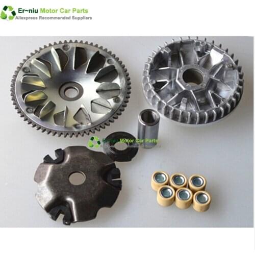 Scooter Variator Moped High Performance Variator Kit with Roller Weights, Drive Pulley for WH100