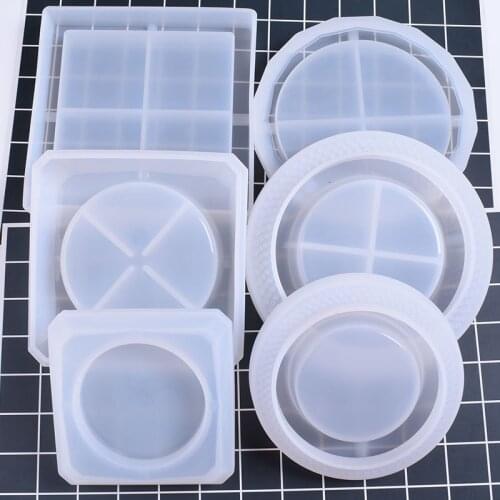 Super Big Ashtray Big Silicone Mold for Resin Coaster Silicone Mold Resin Coaster DIY Epoxy Resin Mold Fluid Art Craft Supplies