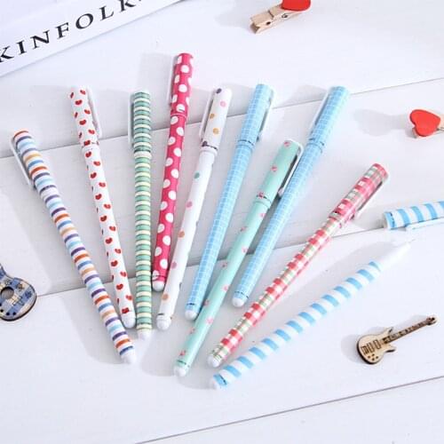 10 Pcs/ Set Cute Flamingo Unicorn Gel Pen Blue/Black/Colour Ink Pen for School Office Writing Supplies Student Stationery Gift