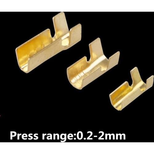 100pcs/lot 452-1/2/3 U-shaped terminal tab cold inserts connectors / terminal connector cable / wire cable lug,0.2-0.75mm2