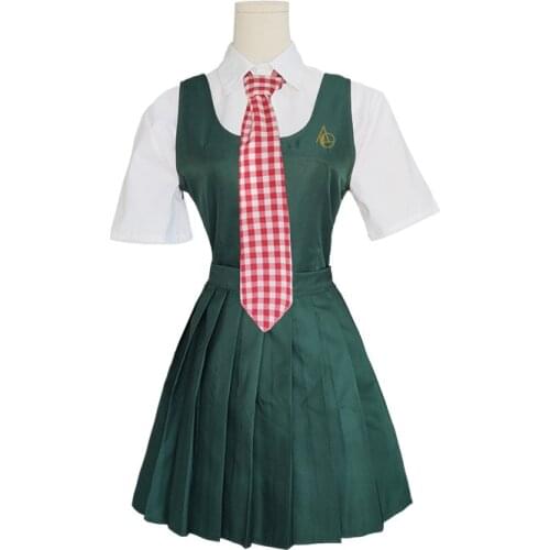2021Anime Dangan Ronpa Danganronpa Mahiru Koizumi Cosplay Costumes Outfits Uniform Wigs Socks Halloween Costumes for Women Girls