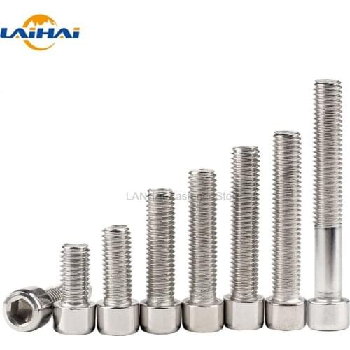 25pcs M2.5 M3 Nonstandard 304 A2 Stainless Steel Hexagon Hex Socket Cap Allen Head Screw Bolt Small Head Diameter 3.8mm 4.5mm