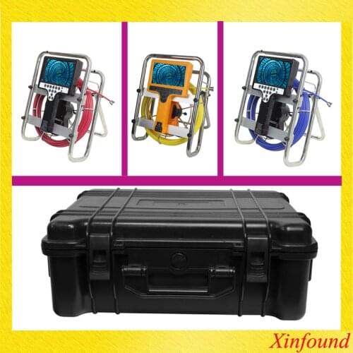 28mm Self Leveling Pipe Locating Drain Sewer Inspection Camera Snake Endoscope Meter Counter Borescope