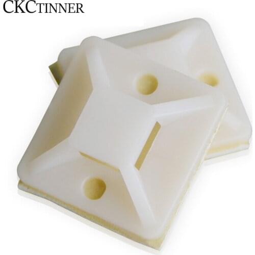 50pcs self-adhesive wiring fixtures Positioning tabs Suction cups Cable tie holders B