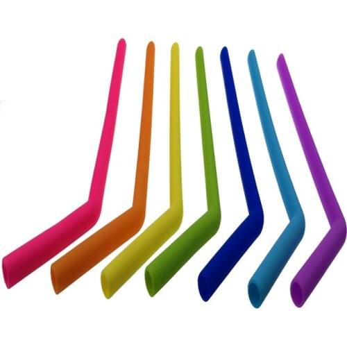 600pcs hot Food Grade bent Silicone Straw for 20oz 30oz cup curve Silica Gel Drinking Straw mason jar straw lin4895