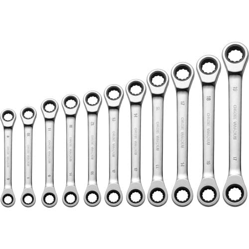 8-19mm Double Head Ratchet Wrenches Set Combination Spanner Set Hand Tools for Car Repaire