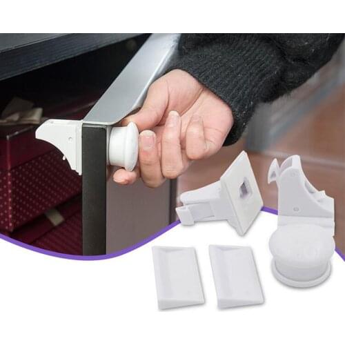12+3 Pcs Magnetic Child Lock Children Protection Baby Safety Lock Drawer Latch Cabinet Door Lock Limiter Infant Security Locks
