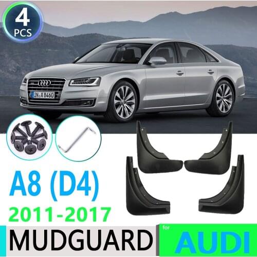 For Audi A8 (D4) 2011-2017 3rd Generation Car Fender Mudguard Mud Flaps Guard Splash Flap Car Accessories