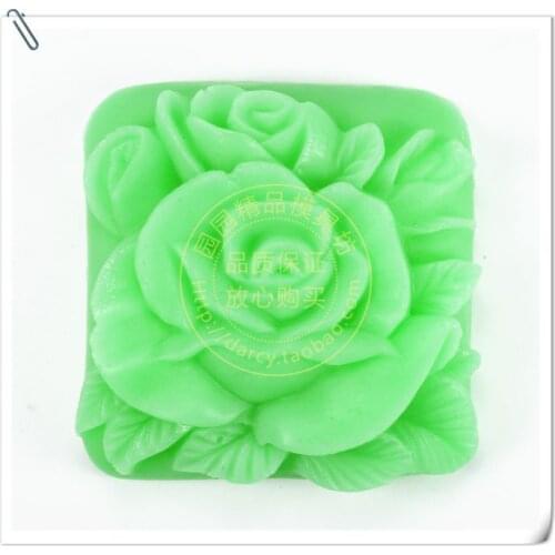 Flower Silicone Soap mold Handmade 3d silicone mould DIY Craft molds S236