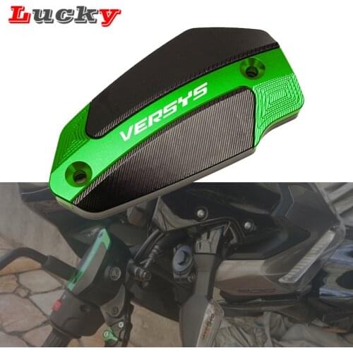 For KAWASAKI VERSYS650 VERSYS 650 2007-2019 New Universal Motorcycle Aluminum CNC Front Brake Fluid Reservoir Cap Cylinder Cover
