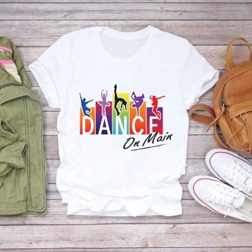 2021 New streetwear watercolor zumba dancer tshirts women funny t shirt femme harajuku aesthetic oversized tshirt female t-shirt
