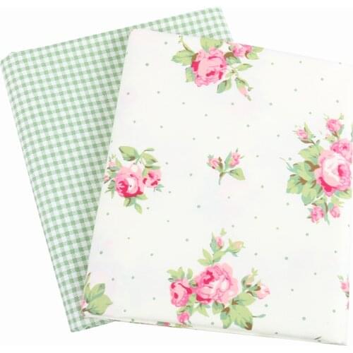 Nanchuang Print Cotton Fabric Twill CLoth For Quilting Sheet Pillow Curtain Apron Doll Bags Children Craft Material 50x160cm