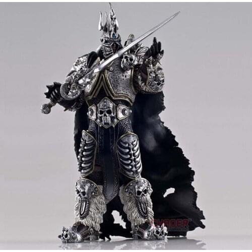 2019 Game Movie Anime Figurine WOW Fall of The Lich King Arthas Menethil figure 17.5cm Action Figure Collectible Model Toys Doll