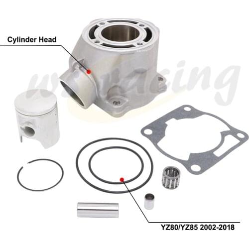 Motorcycle Cylinder Block Head Gasket Ring Kits For Yamaha YZ80 YZ85 YZ 82 85 2002-2010 2011 2012 2013 2014 2015 2016 2017 2018