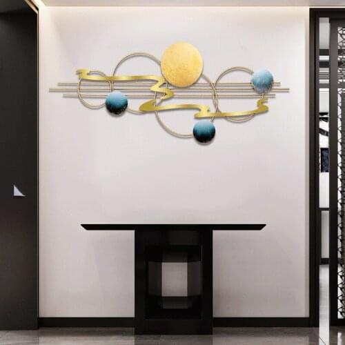 Creative Pendant New Chinese Style Living Room Sofa Background Wall Wall Decoration Cross-border Source Metal Wall Hanging