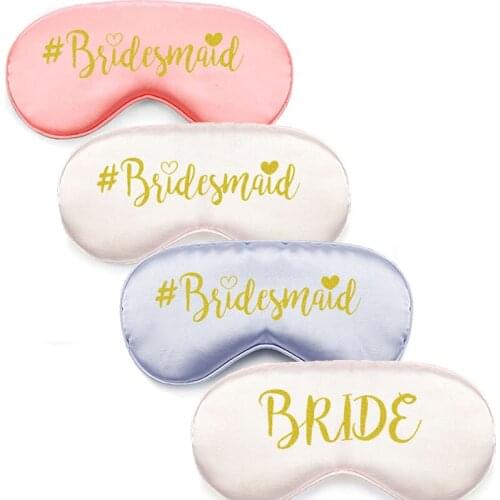 Bride To Be Bridesmaid Sleep Mask Wedding Engagement Bachelorette Hen Night Party Bridal Shower Bridesmaid Gifts