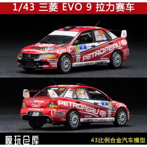 Sun star 1:43 vitesse Mitsubishi EVO 9 WRC RACING #32 Collect die casting alloy trolley model