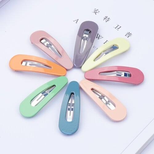 10pcs/lot 5CM Fashion Hair clips For Girls Women Cream Color Water Drips Elegant Hair Pins Hot Sale Barrettes Hair Accessories