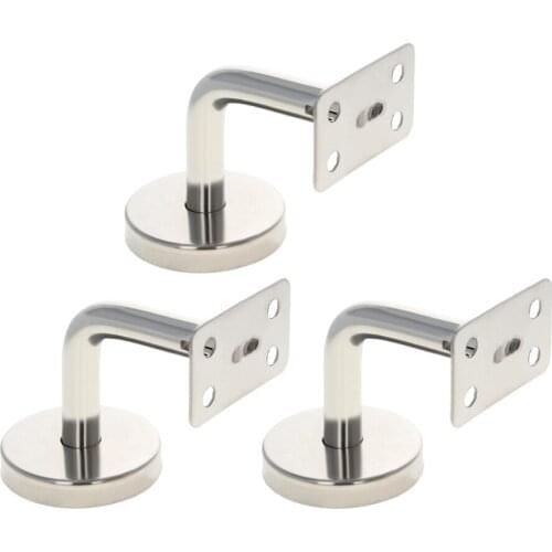 MroMax Handrail Bracket/Glass Bracket/Glass Clip Stainless Steel Polishing/Paint 12*60*60/30*60*60/35*60*60/40*60*60mm 1/2/3pcs