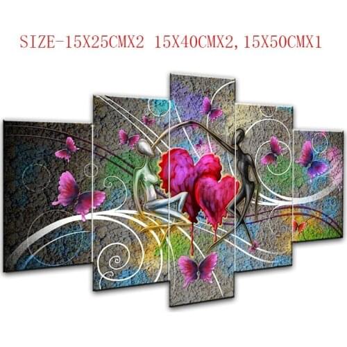 5 pieces Diamond painting Cross Stitch Full Square/Round Diamond Embroidery flower Home Wedding Decoration RhinestoneBJ