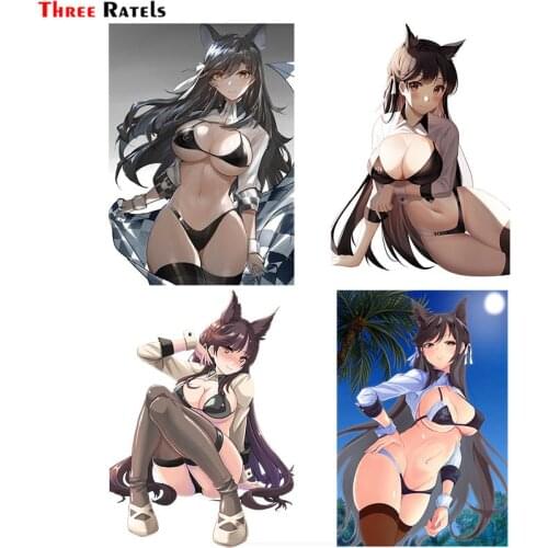 Three Ratels FC977 hentai waifu Anime Atago Azur Lane cute gril stickers for passat b7 Anti Scratch Film car laptop sticker
