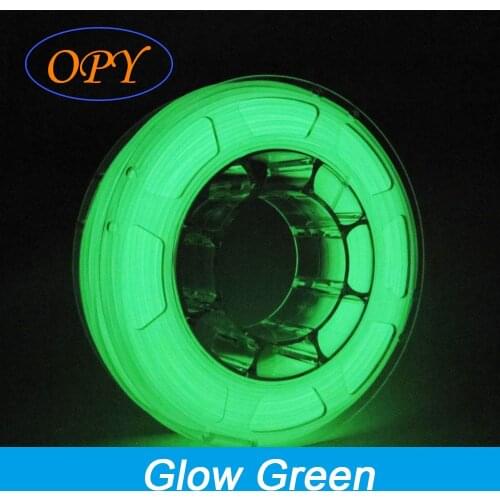 Pla Glow In The Dark Filament 1.75 Mm Green 3D Printing 1Kg 10M 100G Materials Red Sky Blue Purple Coil