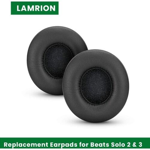 Replacement Earpads for Beats Solo 2 & 3 Wireless On-Ear Headphones Premium Memory Foam Comfort and Easy to Install