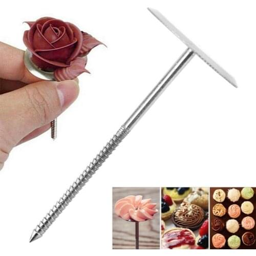 Steel Piping Nail Cake Fondant Biscuit Flowers Decorating Baking Stands Cream Pastry Transfer Tools DIY Needle R4J0