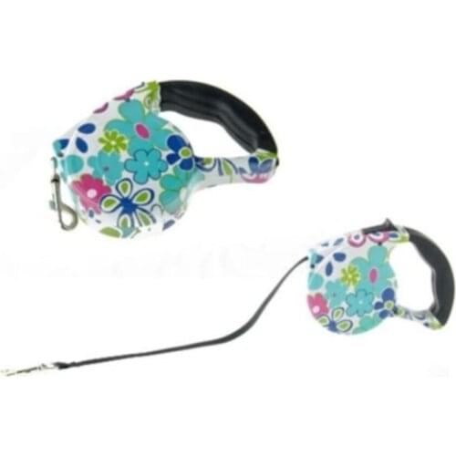 Elongating Flower Pattern Dog Collar Cute and Imaginary Reality Patterned