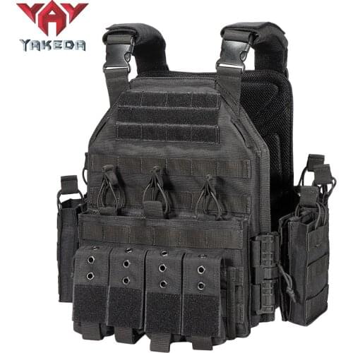 YAKEDA Tactical Vest Outdoor Sports Reality CS Vest Field Exploration Equipment Special Forces Training Uniform