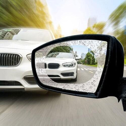2PCS Car Rearview Mirror Protective Film Anti Fog Window Clear Rainproof Rear View Mirror Protective Soft Film Auto Accessories