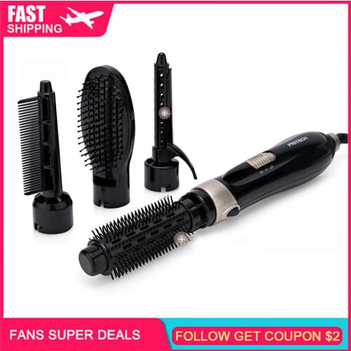 4 in 1 Hair Dryer Straight Hair Massage Hair Tool Appliances Curling Lron&Wand Comb Size Bar Hair Styling Set