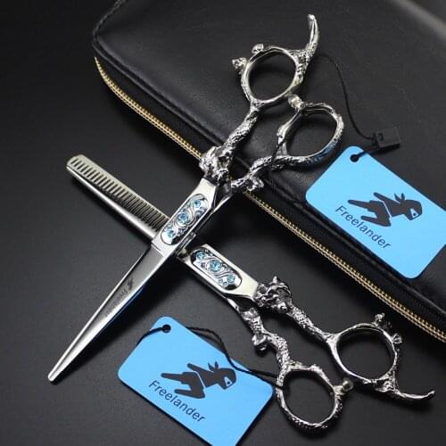 6 Inch Hair Cutting Scissor Cases Hair Scissors Professional High Quality Hair Cutting Scissors Barber Shears Barbershop