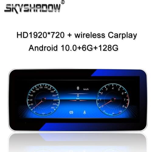 Carplay 6GB+128GB 10.25" Android 10.0 Car DVD Player GPS Map RDS Radio Bluetooth For Benz A Class W176 CLA Class W117 GLA X156