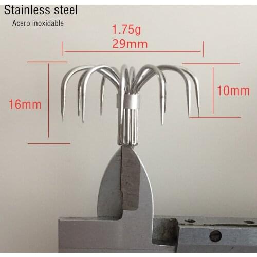 Stainless big colossal squid hook DIY Bulk 100pcs Finished 10pcs Large umbrella fishhook luminous lure Chile fishing accessories