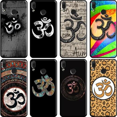 Aum om Namaste Symbol Zen Yoga Case For Huawei Y3 II Y5 Y7 2017 Y6 Prime 2018 Y9 2019 Y7A Y5P Y6P 2020 Nova 5T 2i Case