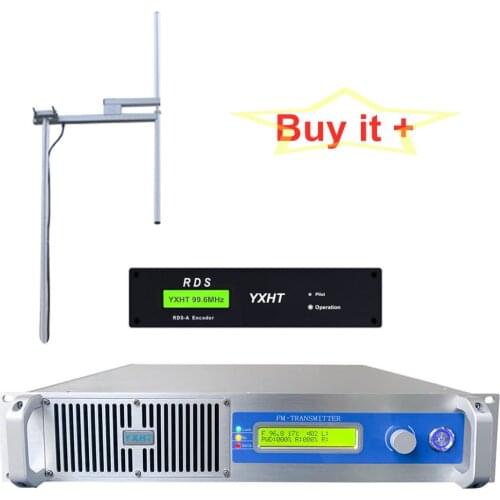 350W FM Broadcast Transmitter+1-Bay Antenna With Digital Rds Encoder Radio Data System Encoder