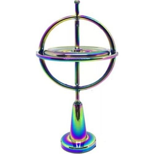 Gyroscope Colorful Fingertip Mute Hand Spinner Finger Spinning Top Toy for Children Gift Scientific Metal Gyro Pressure Relieve