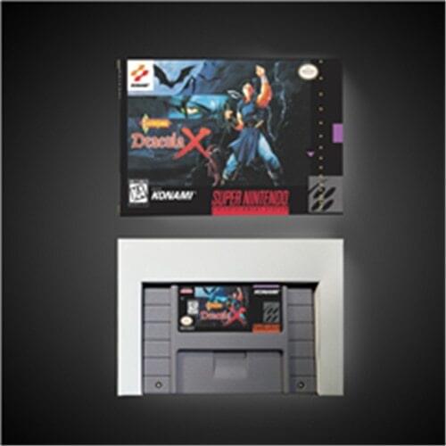 Castlevania Dracula X - Action Game Card US Version with Retail Box