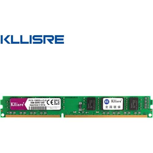 Kllisre ddr3 ram 4GB 1333 1600 MHz Desktop Memory non-ECC Support socket 775 ddr3 motherboard
