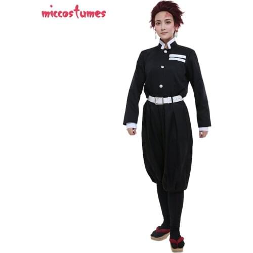 Corps Pillar Tanjirou Giyuu Zenitsu Kyoujurou Kochou Shinobu Black Uniform Cosplay Costume