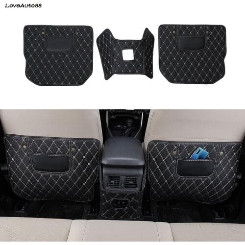 Car Rear Seat Anti-Kick Pad Rear Seats Cover Back Armrest Protection Mat Car Accessories For Toyota RAV4 RAV-4 2019 2020 2021
