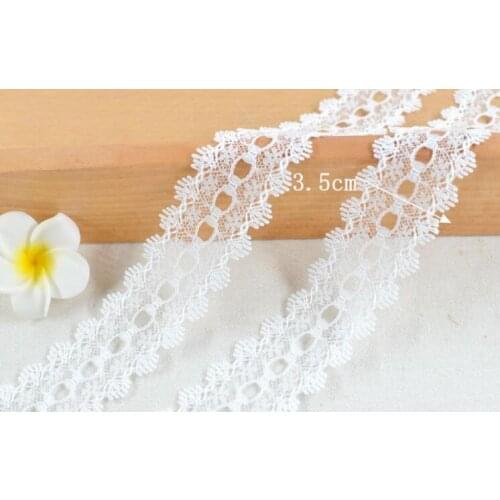 2019 New White DIY Bilateral Smooth Soft Comfortable Lace Ribbon Trims Appliques/Craft/Sewing Lace Trim