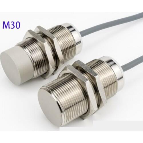 M30 metal induction switch sensor three-wire NPN NO DC 12v24v cylindrical inductive proximity switch