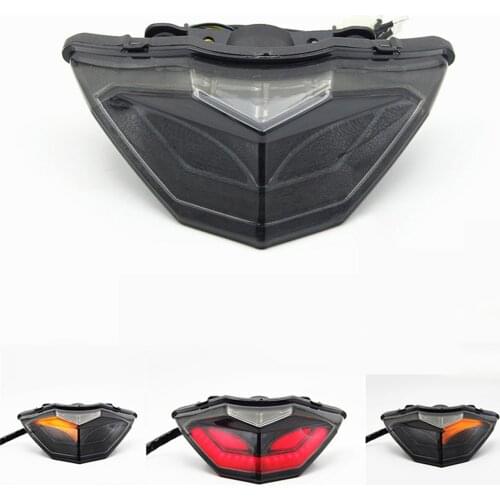 Motorcycle LED Tail Brake Stop Running Turn Signal Light Lamp Fit For Kawasaki Z300 Ninja250 / 250R / 300