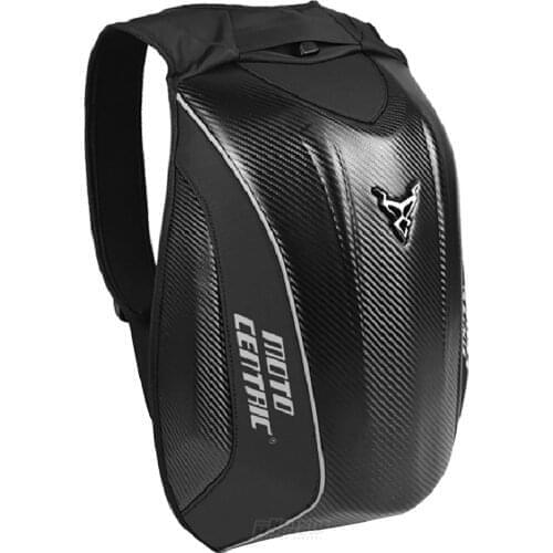 Motorcycle Backpack Black Motorbike Helmet Bag Moto Touring Luggage Waterproof Carbon Fiber Motocross Riding Racing Bag Unisex