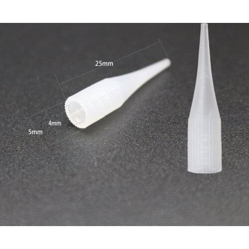 500Pcs 1RL Permanent Makeup Needle Tip Tattoo Nozzle Needle Caps For Permanent Makeup Eyebrow Lip Tattoo Machine Gun